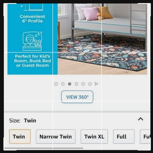 Linenspa 6 Inch Innerspring Twin Mattress with Foam Layer - Firm Feel - CertiPUR - Picture 6 of 6